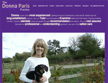 Tablet Screenshot of donnaparis.com